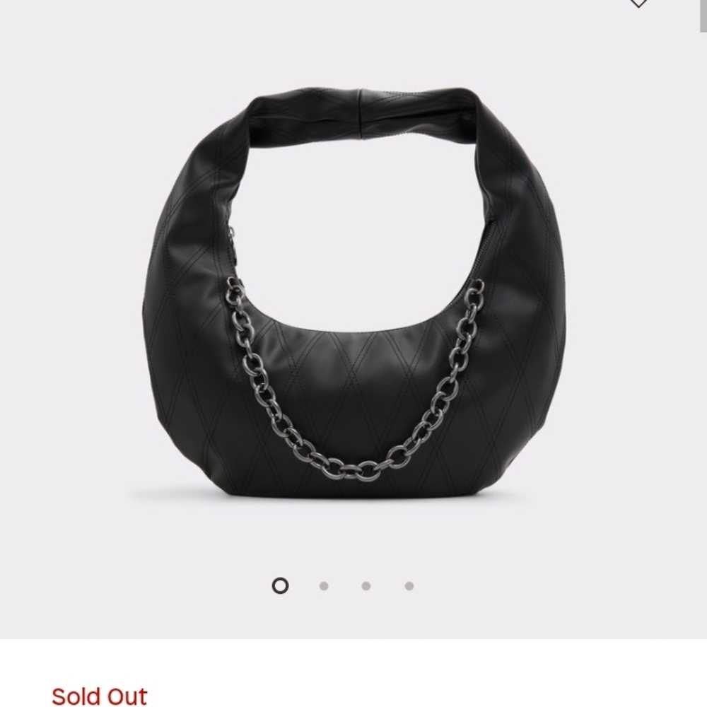 Black Quilted Chain Shoulder Bag
